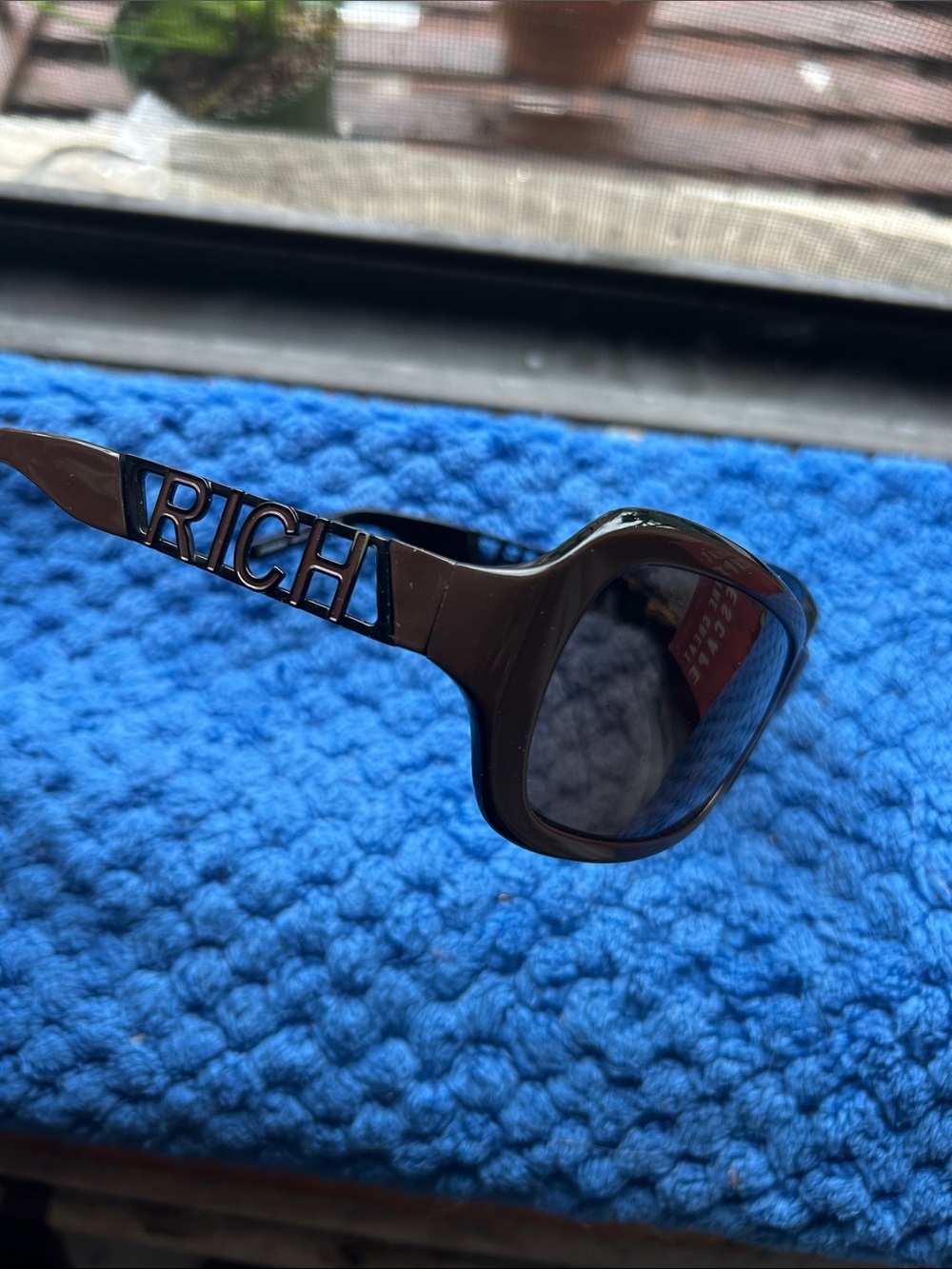 RICH John Richmond Logo BROWN Sunglasses EXCELLENT USED CONDITION